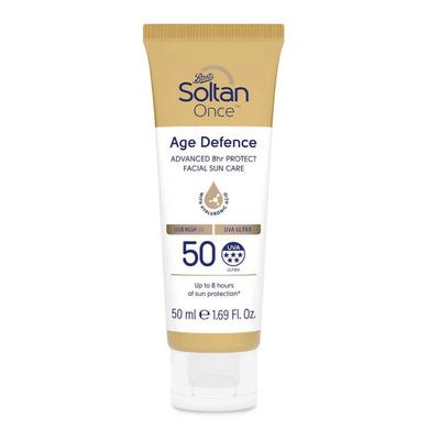 Soltan Once Age Defence Advanced Защитный крем для лица от солнца 8 часов защиты SPF 50