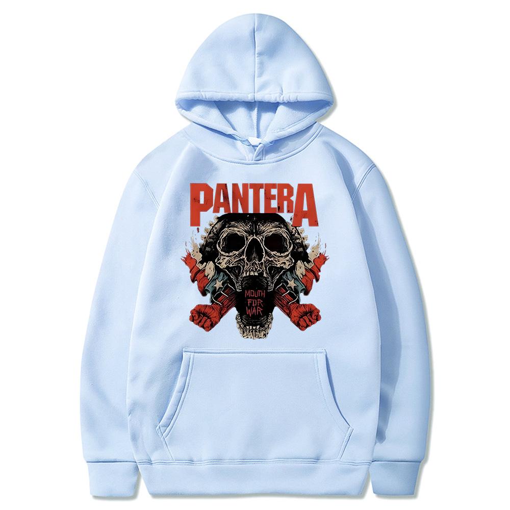 Vintage Pantera Band Rock Hoodies for Women/Men Oversized Sweatshirts High Street Pullovers Graphic Printing Clothing