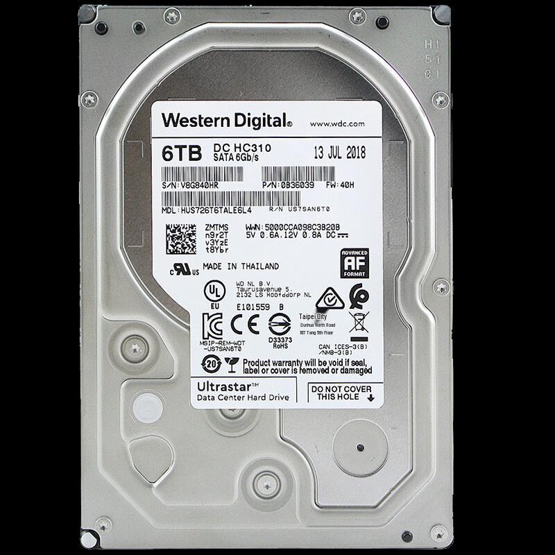 WD HC310 Enterprise SATA 6 ТБ HDD с кабелем SATA и набором отверток