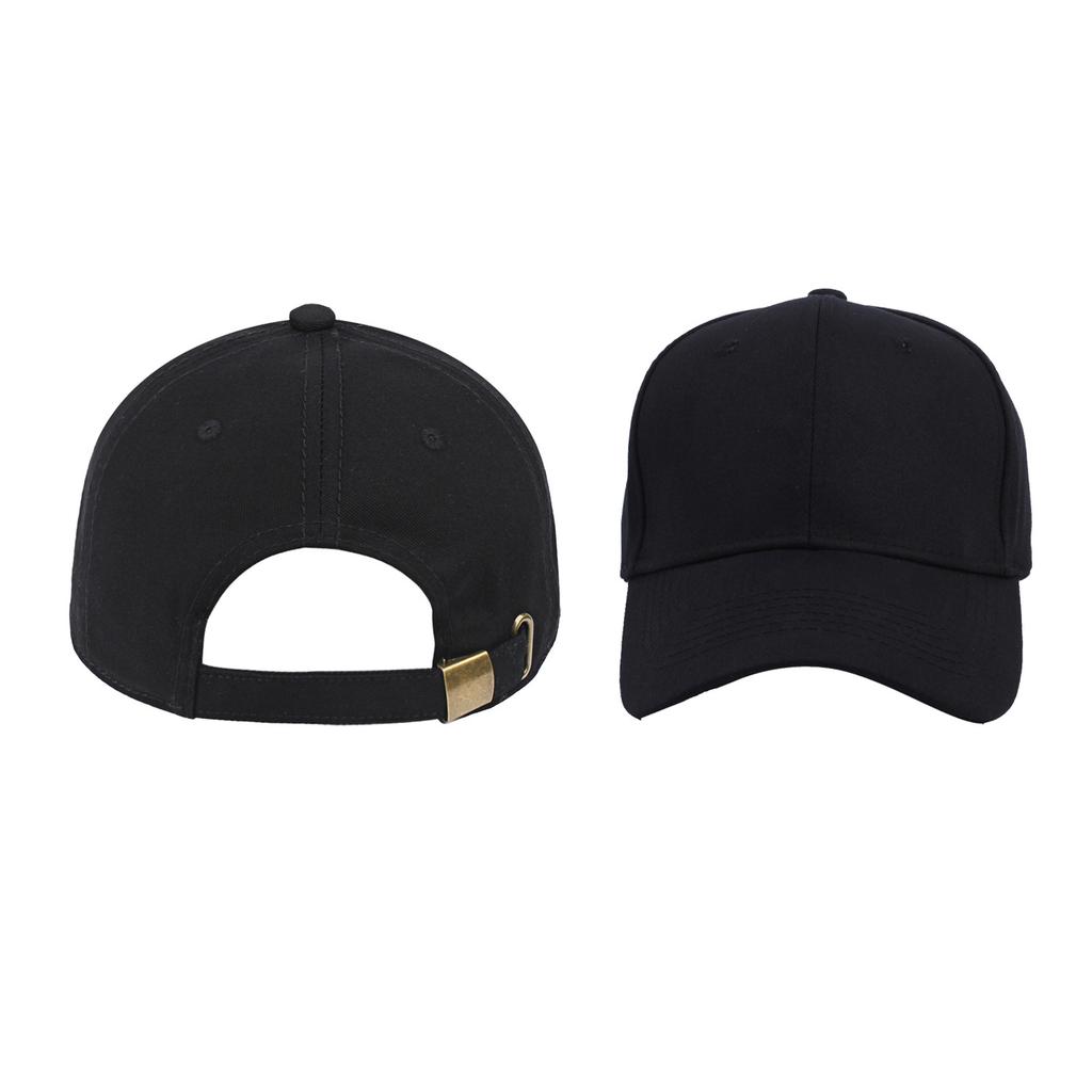 Direct High-End Cotton Baseball Cap Printable Embroidered Hard Top Six-Piece Light Plate Solid Color Cap Hat
