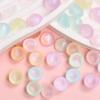 120 шт полукруглые круглые ювелирные аксессуары своими руками без пор модные макаронные цветные патчи 10 мм/12 мм тонкие мерцающие бусины акриловый браслет изготовление ожерелья