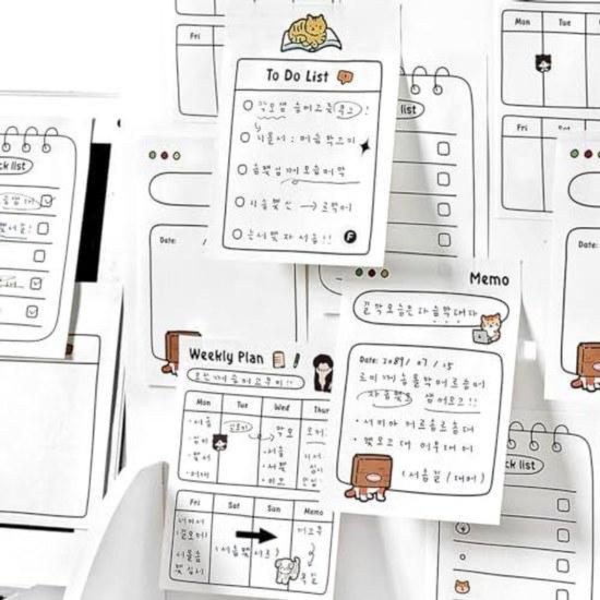 Sticky notes cute 5 books totaling 150 sheets memo point stationery subtle gift index bookmark.