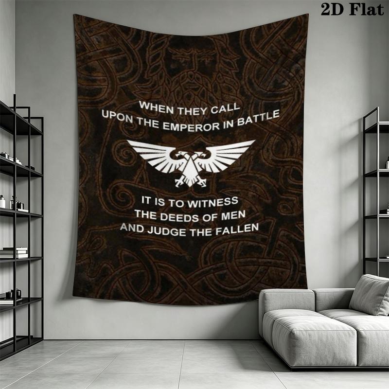 Warhammer 40K Wall Tapestry Aesthetic Wall Hanging Printed Fabric Blanket Decorative Tapestries for Bedroom Living Room Home Decor
