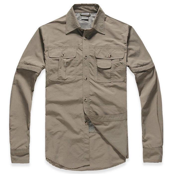 Мужские быстросохнущие уличные брюки и съемные шорты с защитой от солнца и вышитым логотипом