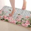 Роскошный винтажный мохнатый кухонный коврик с цветочным принтом, мягкий утолщенный кухонный коврик, водонепроницаемый нескользящий маслостойкий напольный коврик, коврик для бега