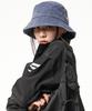 ARTISTWEAR [Atw] Однокнопочная панама-ведро - Гранж Темно-синий