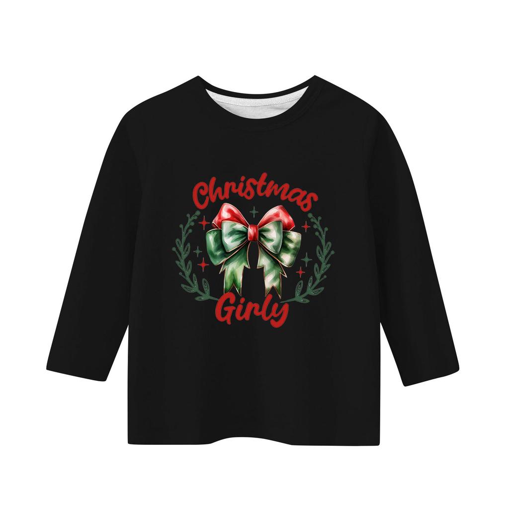 Children's 3/4 Sleeve Independence Day Printed Round Neck Casual T-shirt