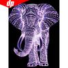 Алмазная картина Слон, вышивка крестиком, смола, животное, мозаика, горный хрусталь, полная круглая Алмазная вышивка