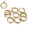 10pcs Stainless Steel Huggie Earring Hooks With Loop Round Ear Post With Open Jump Ring For DIY Jewelry Making Supplies
