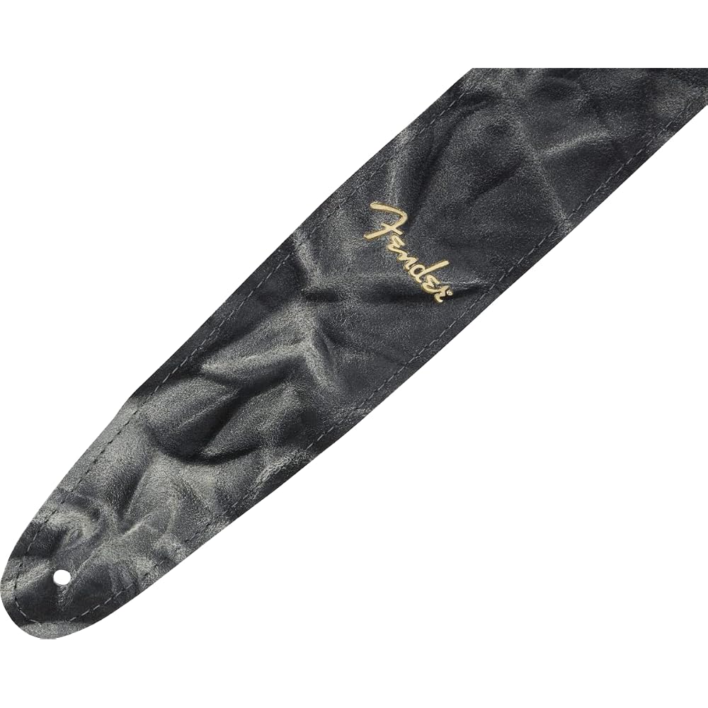 Fender American Fender Fender Ремень для инструмента, Кожаный ремень Tie Dye, Черный, 2 дюйма