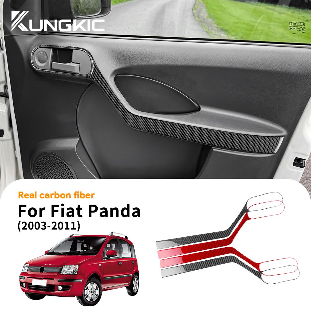 Carbon Fiber Style Interior Sticker for compatible vehicle interior Door Handle Area