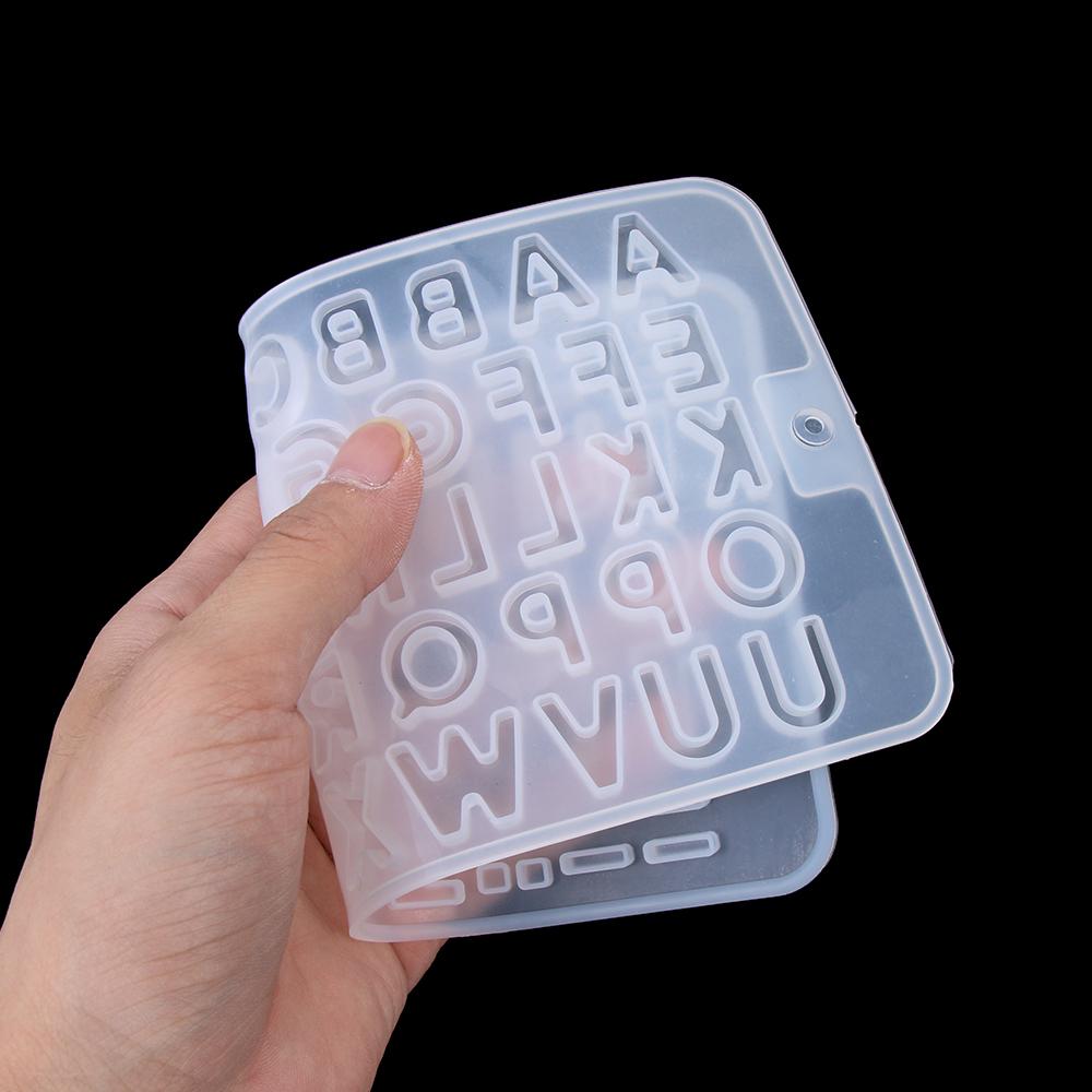 Брелок Кристалл Смолы Ремесла Ювелирные Изделия Инструменты Литейные Формы Силиконовые Формы Буквы Смолы Формы