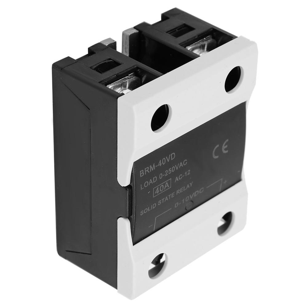BERM BRM 40VD Solid State Relay 40A DC 0 10V AC 0 250V Flame Retardant Relay