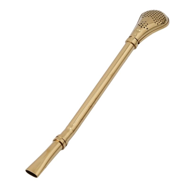 Кухонные принадлежности для питья чая из нержавеющей стали, соломенная тыква, фильтр, ложка, чайные инструменты