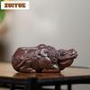 Цзыша Зодиак Богатство Бык Чайная Фигурка Ретро Изысканные Миниатюры Чайная Статуэтка Игровые Игрушки Чайные Статуэтки Украшения Чайные Предметы Аксессуары