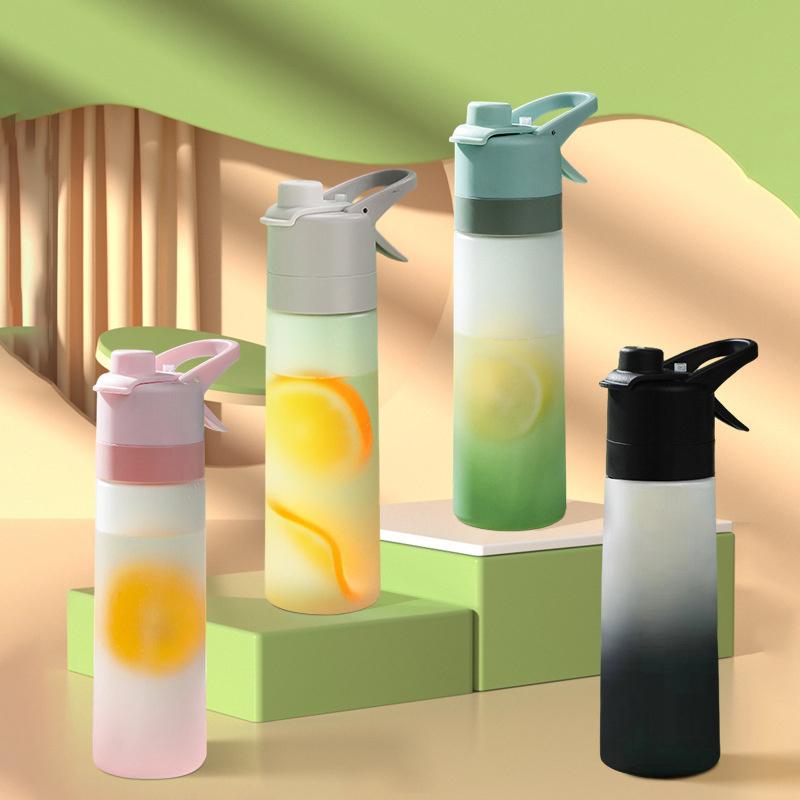 1-8PCS Spacious Outdoor Use Portable Handy Cup Straw Mist Water Bottle Running Exercise Outdoor Use Athletic Drinking Water Bottle