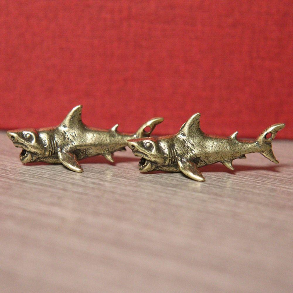 Small Simulation Animal Shark Miniatures Figurines Cartoon Desktop Ornament Jewelry Gift