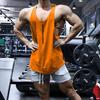 New Sports Vest Men'S Loose Summer Pure Cotton Fitness And Bodybuilding Quick Drying Sleeveless Shoulder White Base Shirt Sleeveless T-Shirt