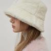 Frozen White Fur Bucket Hat HT8166