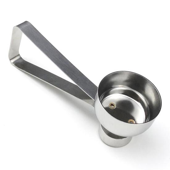 Открывалка для яичной скорлупы, двойная головка, зеркальная полировка, легко моется, эргономичная ручка, нож из нержавеющей стали, резак для вареных яиц, взломщик скорлупы, кухонные принадлежности