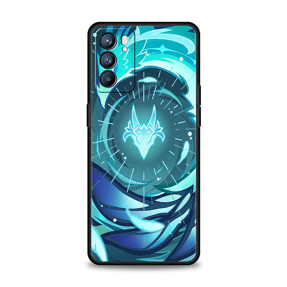 Чехол для телефона Genshin Impact для Oppo Reno13 Reno12 Reno11 F Reno10 Pro A54 5G Find X5 A53 A52 A9 A17 A57 A78 4G A79 A80 A98