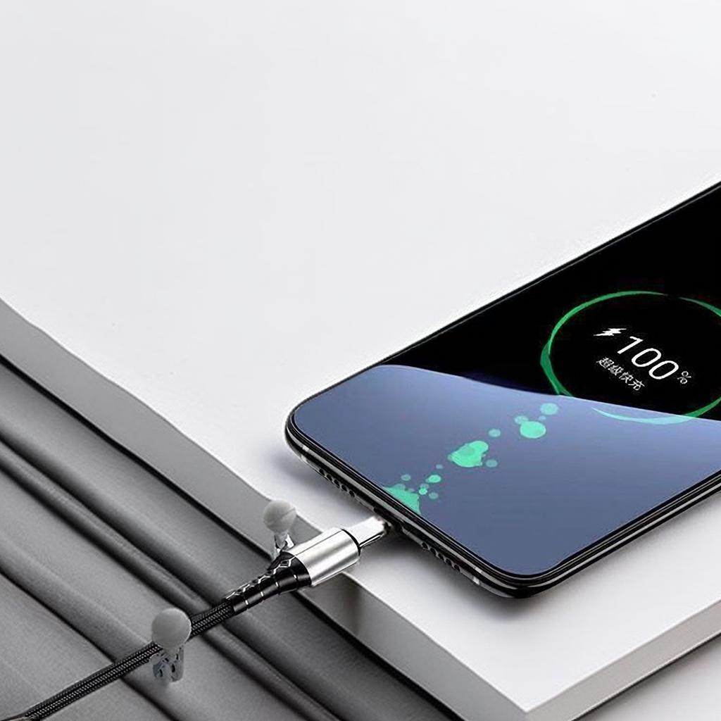 1,5 м USB C кабель, плетеный, для быстрой зарядки, нейлоновый, прочный, длинный зарядный шнур для Samsung Xiaomi (Только для Android)