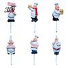 Removable Wall Hook Cute Chef Shape Hook, Strong Resin Kitchen No Punch Hole Adhesive Backing Decorative for Home Hang Utensils Dishcloths Aprons For