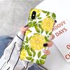 Чехол для телефона с лимонным летним фруктовым желтым узором для iPhone 14 13 12 11 XS X 8 7 6 Plus Mini Pro Max SE 2022 Мягкая черная накладка для телефона