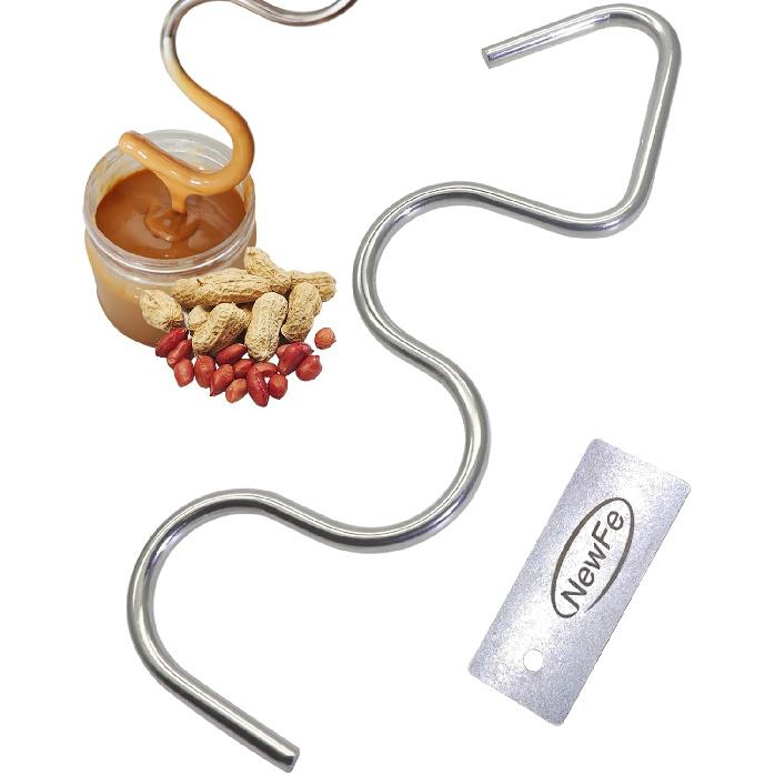 Longer Peanut Butter Stirrer 304 Stainless Steel Peanut Butter Stirring Stick – Efficient Natural Peanut Butter Stirrer, Peanut Butter Stirrer with
