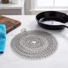 Stainless Steel Chainmail Scrubber Chainmail Link Design Cast Iron Scrubber  Cast Iron Pots Pans