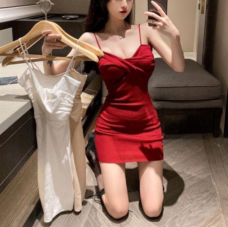 Summer Girl Dress With High Waist Sleeveless Knitted Business Casual For Office And Party