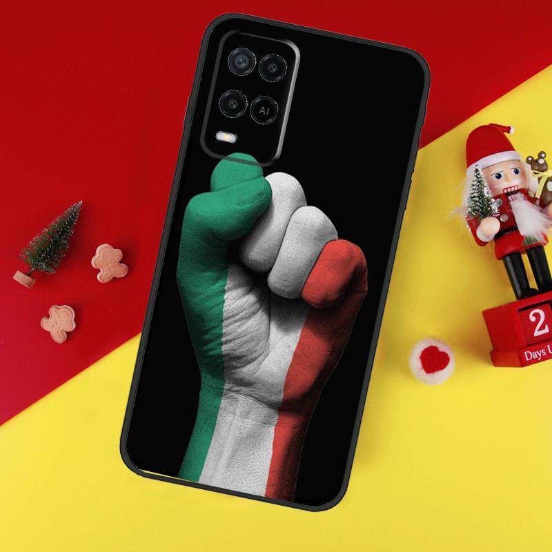 Чехол Флаг Италии для Oppo A38 A18 A58 A78 A98 A74 A94 A54 A80 A60 A40 A96 A76 A16 A15 A17 A57 A5 A6 Pro