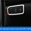 Накладка на переключатель регулировки фар для Hyundai Cantus Creta ix25 2017 2018 Матовая внутренняя отделка Стайлинг автомобиля