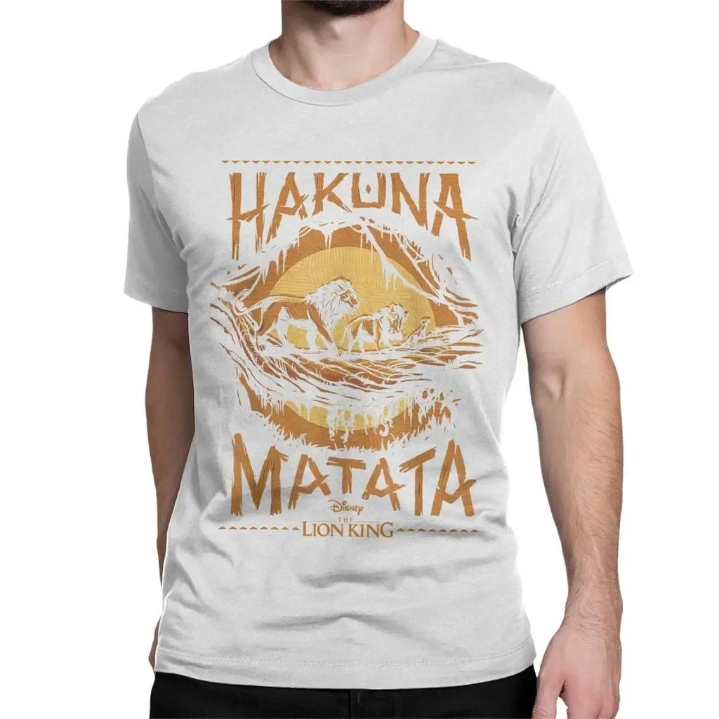 T-Shirts The Lion King Awesome Cotton Tees Short Sleeve Live Action Hakuna Matata Sunset T Shirts Clothes Unisex