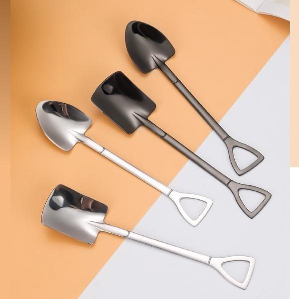 Стильная ложка-лопатка из нержавеющей стали, отлично подходит для сервировки десертов, и более уникальный набор ложек для арбуза, идеально подходит для десертов и подарков.