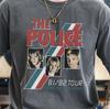 Футболка The Police 1982 Tour Винтажная Черная Comfort Colors 1717