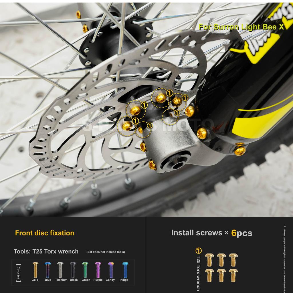 Motorcycle Refit For Surron Light Bee X 2025 model  titanium alloy Screw Complete vehicle
