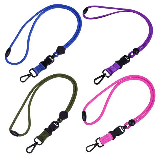 Heavy-Duty Key Lanyard with Detachable Buckle Quick Release Adjustable ID Badge Breakaway Neck Lanyard