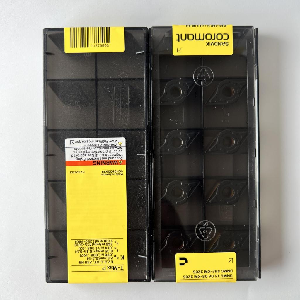 Sandvik / DNMG150608-KM 3205 / Оригинальные шведские твердосплавные пластины 10 шт.