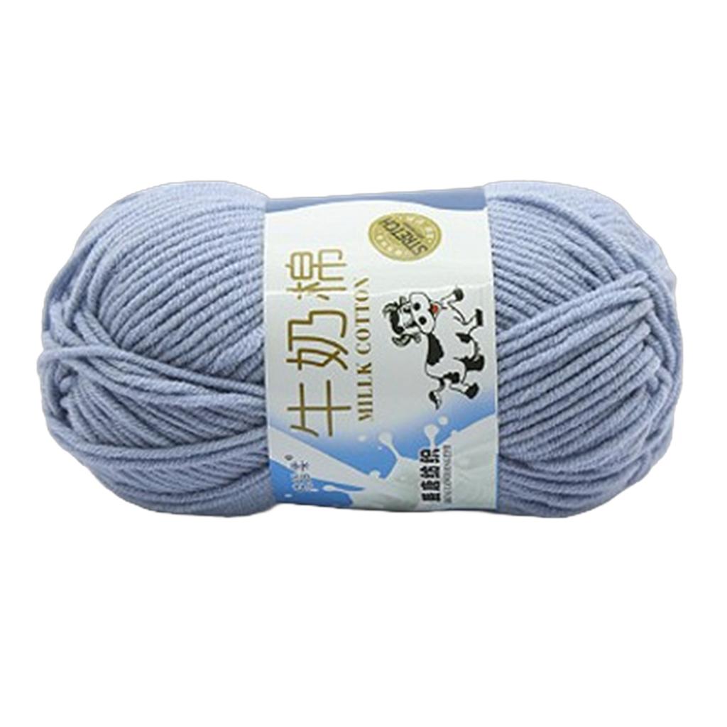 Пряжа для ручного вязания Молочная хлопковая пряжа Мягкая пряжа Разноцветная пряжа для вязания крючком Хлопковые нитки Вязальные принадлежности для детей