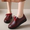 Весенне-осенняя женская модная обувь на плоской подошве с мягкой нескользящей подошвой и шнуровкой