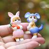 Japanese Style Cat Pvc Blind Box Collectible Toy With Bunny Ears Cute Animal Kids Decor