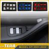 Model3 Car Window Lift Switch Button Sticker Door Button Sticker For Tesla Model 3 Model Y -2023 Interior Accessories