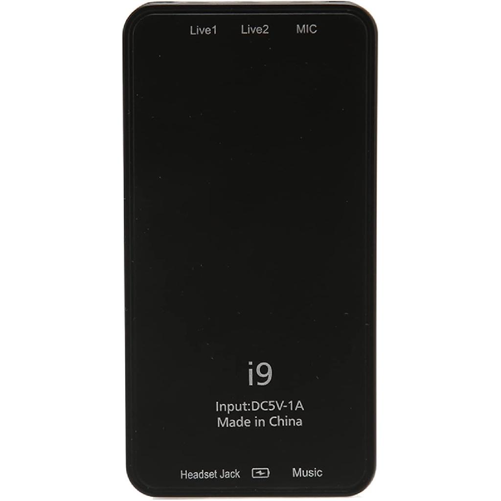 Live Sound Card Voice Changer, Portable Mini Voice Changer Device, Voice Disguiser with 8 Sound Effects Handheld Mini Sound Card, I9, for Mobile