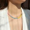 Bohemian Seed Beads Imitation Pearl Necklace For Women Colorful Beaded Boho Choker Necklaces Collares Clavicle Jewelry