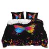 Three-Piece Butterfly Quilt Set Two-Piece Bedding Set Digital Printing 3D Set