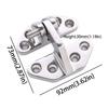 316 Stainless Steel Boat Hinge Heavy-Duty Flip Hinge Stainless Steel Hinge Shaped Strap Butterfly Hinge Furniture Hinge Yacht