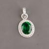 Chrome Diopside Gemstone 925 Sterling Silver Jewelry Handmade Pendant 1.20" Gift PP-7-2