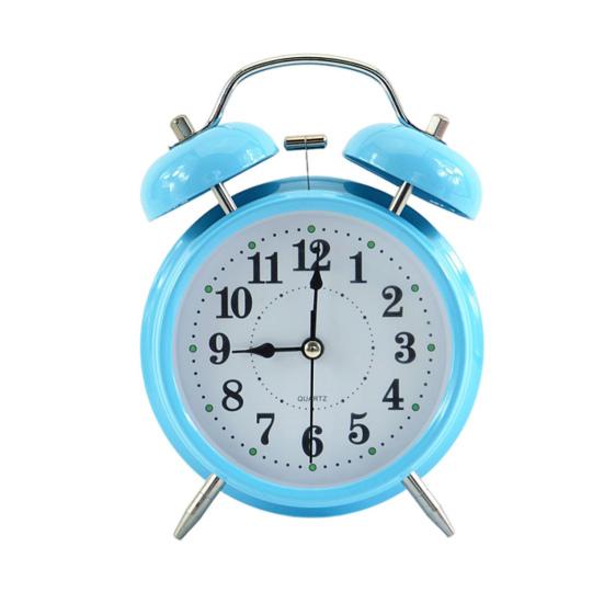 Analog Alarm Clock with Backlight Extra Loud Non-Ticking Quartz Battery Operated Retro Style Decorative Bedside Table Clock