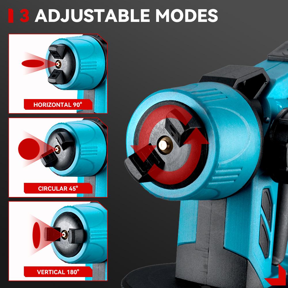 ONEVAN Электрический пистолет-распылитель 1000 мл, беспроводной краскопульт, автомобильный мебельный стальной аэрограф, совместимый с аккумулятором Makita 18 В